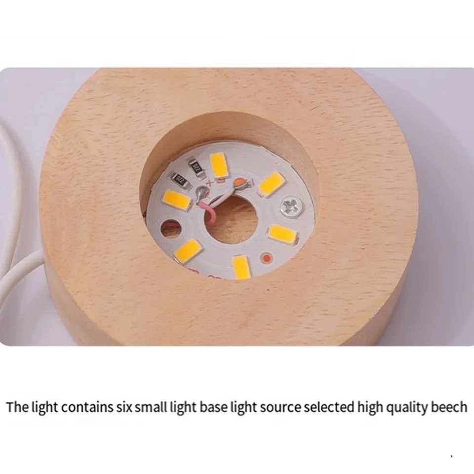 Luminous Crystal Ball LED Night Light Saturn Solar System 3D Moon Table Lamp USB Bedroom Atmosphere Lamp for Birthday Kid Gift M251118