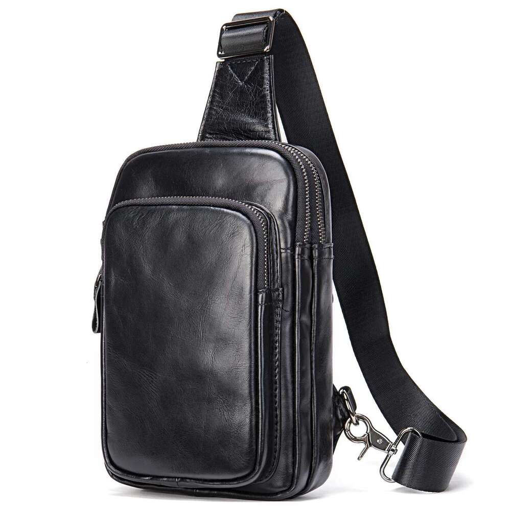 Chest 100% Genuine Leather Shoulder strap handbags Messenger Bag Men Sg Bags designer bag black Crossbody Pack