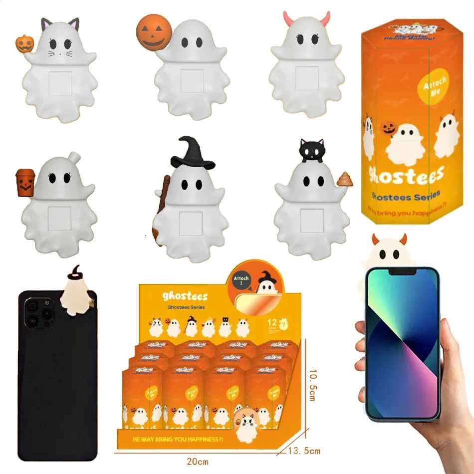 Blind Box Ghostees Mystery Phone Halloween Phones Decor Collect Hippers Action Figure Mystery Toys Kid Surprise Cute GiftsW251118