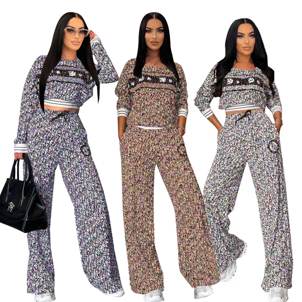 Designer pants women Luxury sexy pants women Letter printing Fashion Trends Temperament Set Wide Leg Casual Comfortable Premium two piece set