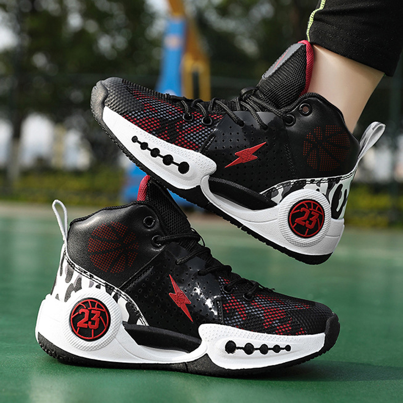 Kid Basketball Shoes For Children Boys Girls Sport Running Shoes Sneakers Kidszworld Big Size for Youth Size 31 - 45 K0590