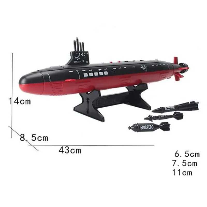 Simulated Military Nuclear Submarine Torpedo Model with Light Sound Boat Cruiser Destroyer Toys Boy C251118