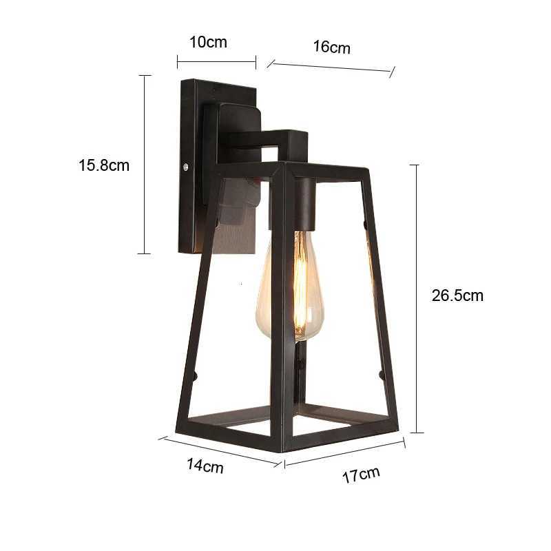 Retro Loft Outdoor Lamp Indursty Lights Garden Light Restaurant Stair Aisle Bedroo Porch Warehouse Pub Cafe Lamp Bra Wall Sconce M251118