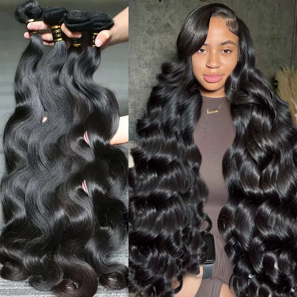 Xcurly Body Remy Unprocessed Raw Virgin 100% Human Hair Water Wave Extensions 3 4 5 Bundles Deal