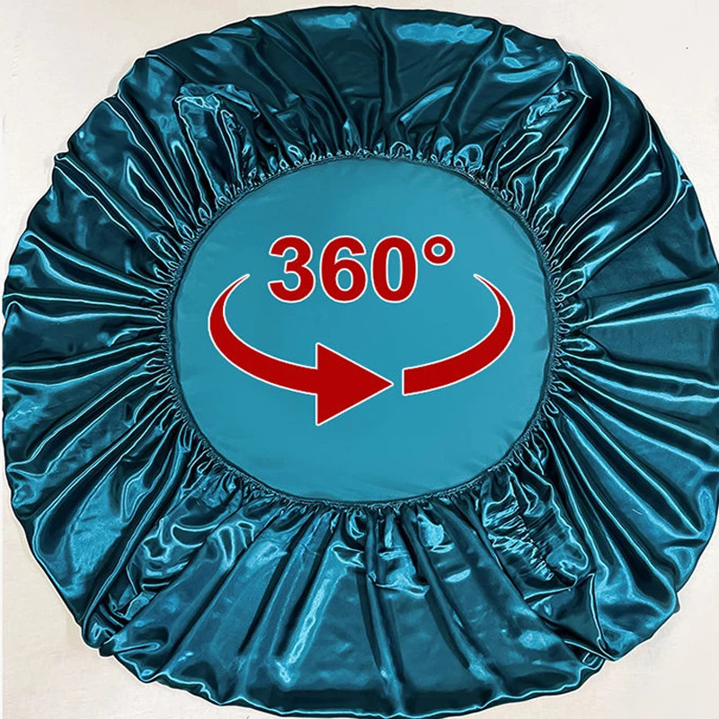 WOSTAR satin rayon elastic fitted sheet kit mattress cover summer silky bedspread couple double bed bedsheet king size 90 250417