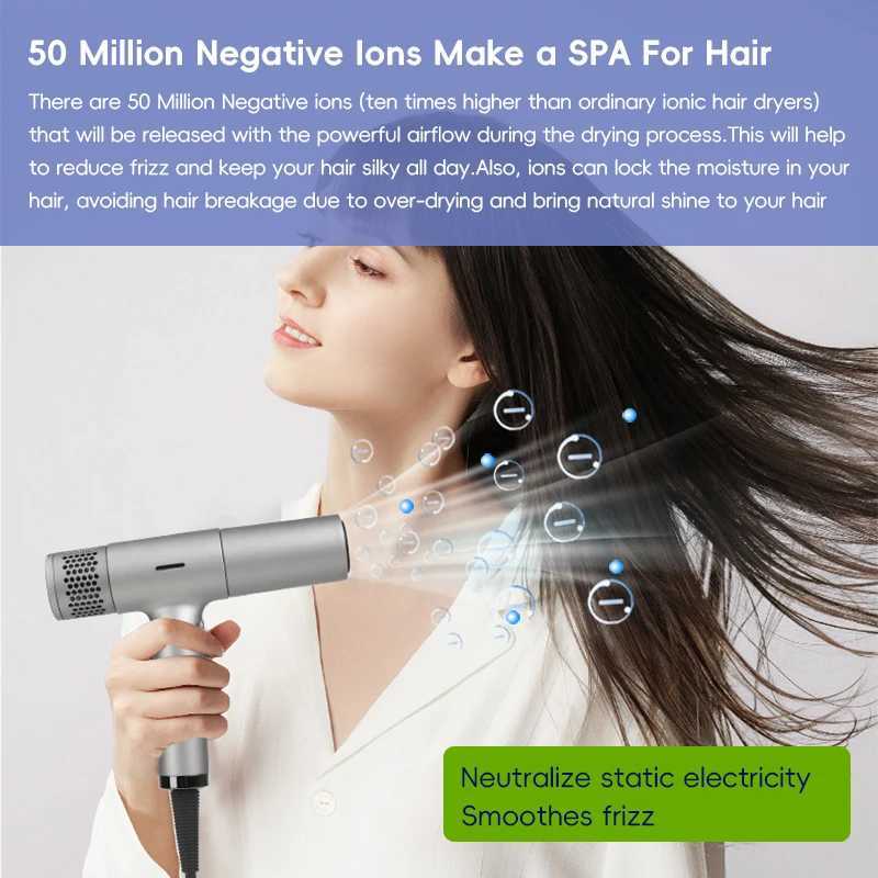 KangRoad Factory Powerful High Speed 110000 Rpm High Wind Power Low Noise Negative Ion Hair DryerT251118