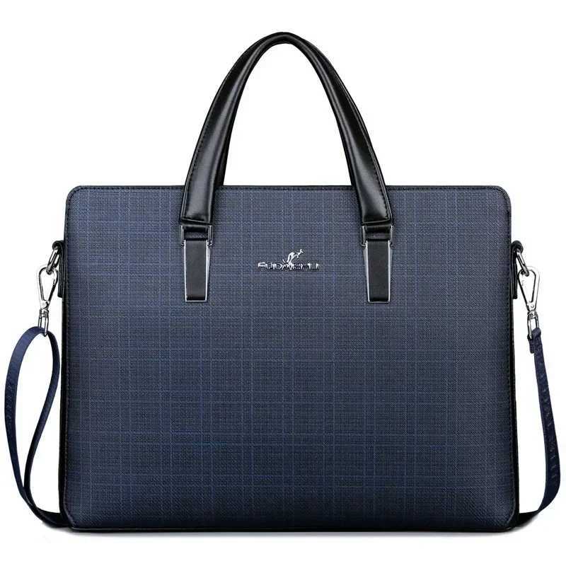 Business mens handbag office mens executive briefcase large handbag men 2024 shoulder messenger designer laptop bag Z250418