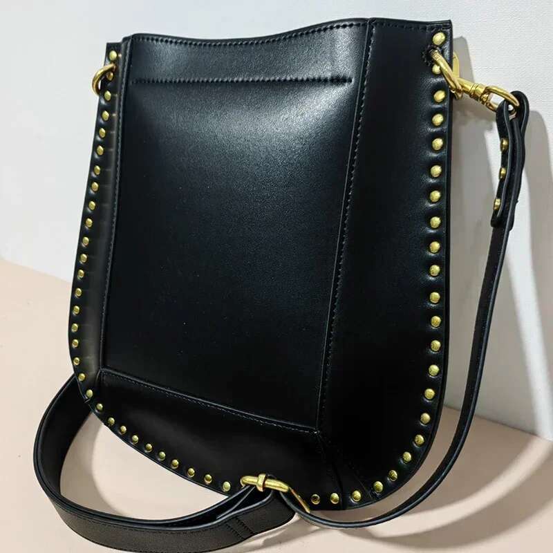 Hot Ins Genuine Leather Messenger Handbag Brand Crossbody Ladies High Quality Shoulder Bag Purses For Women