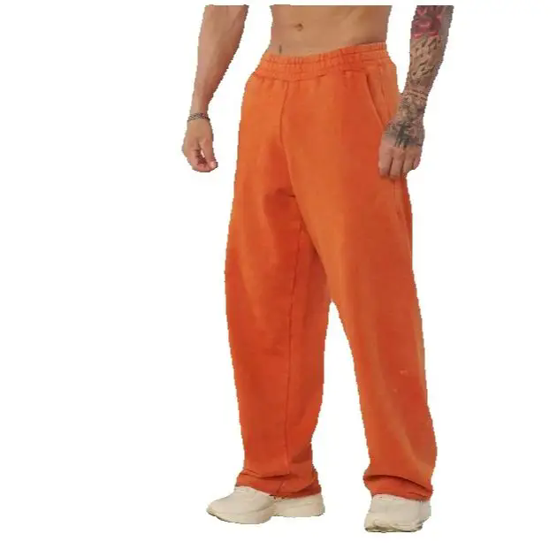 Fashion Sports Straight Pants Jogger Leisure Fitness Training Loose Trousers Men Hip Hop Casual Pure Color Casual Spring Autumn Bottoms XXL
