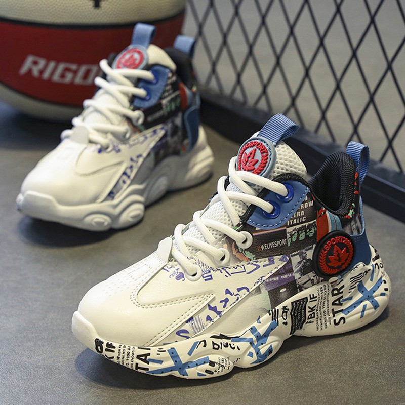 Children Sports Sneakers for Girls Kid Casual Walkfashion Boys Basketball Trainers Shoes Size 30 - 38 dh1922389