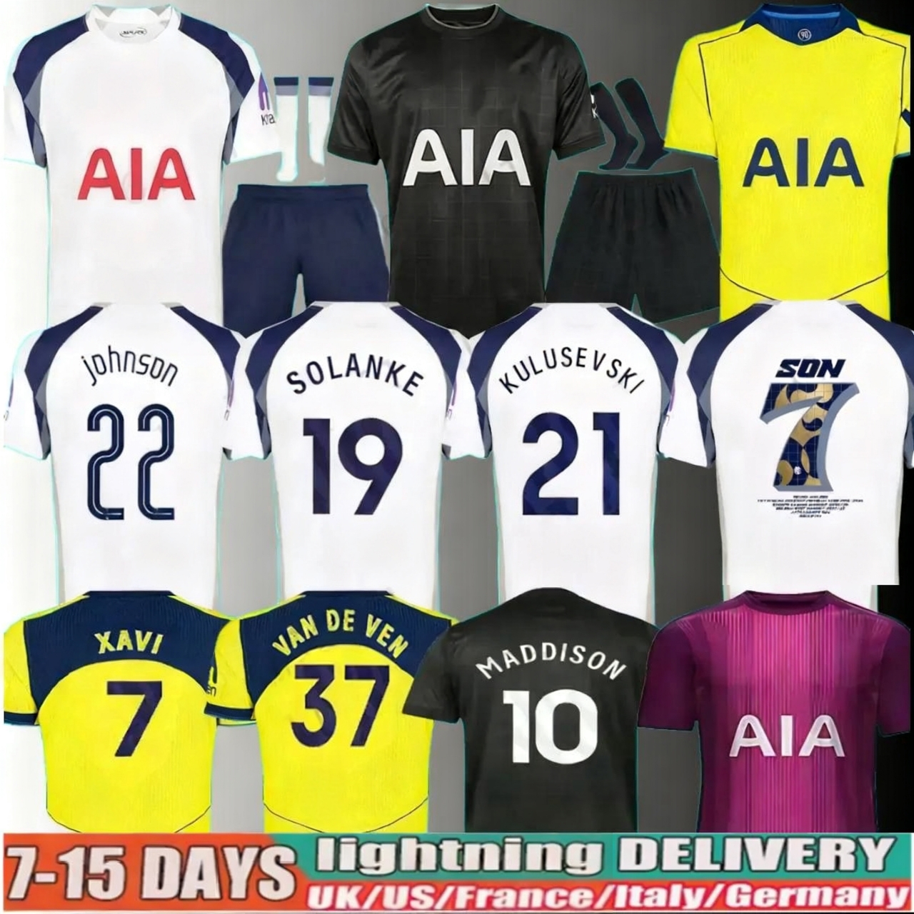 25-26 SON XAVI RICHARLISON FINAL Soccer Jerseys Limited Edition Kudus 25-26 J.PALHINHA AWAY Football shirt VICARIO Johnson KULUSEVSKI SOLANKE third Men KIDS kit