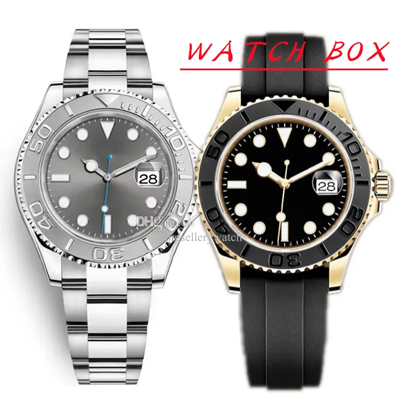 Men's Watch Designer Luxury Watch 40MM Rubber Band Stainless Steel Case Material Sapphire Glass Waterproof Luminous High Quality Men's Automatic Movement Watch 01