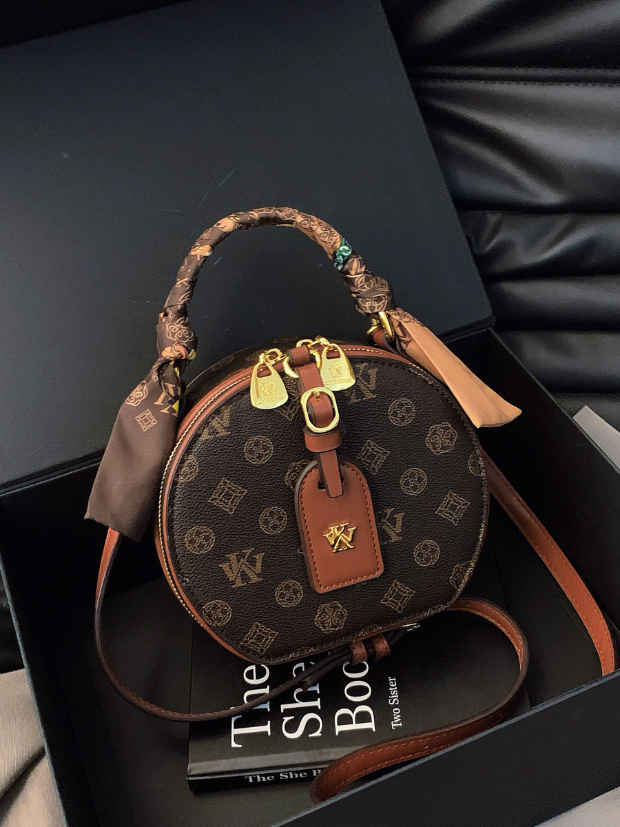 WK Top Quality Casual & Versatile Flap Tweed Puff Bird Logo Adjustable Chain Square Shoulder Leather Pinkoos Ladies Luxurious Bag