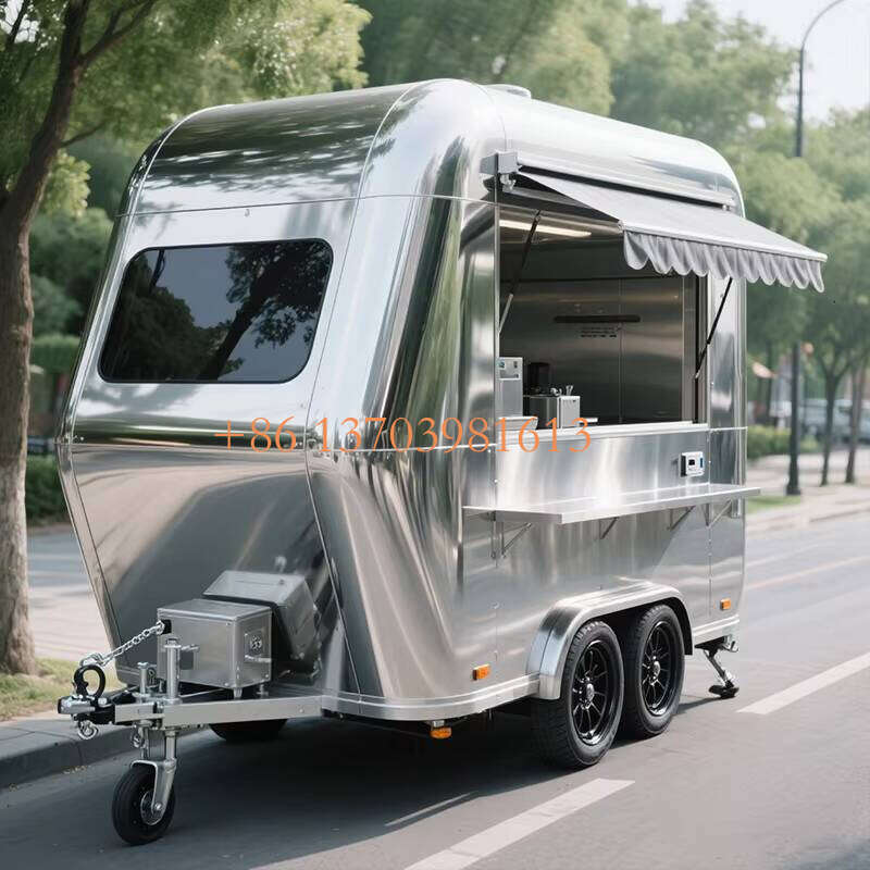Customized Snack Food Catering Mobile Fast Cart Kiosk Soft Drink Food Trailer