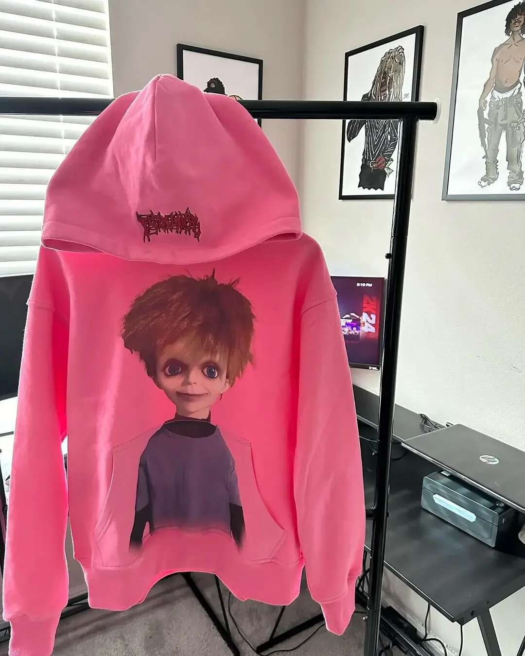 2025 American Vintage Haruku Pink Women's Streetwear Oversized Pullover Hoodie Y2k Top Sweatshirt Casual Sportswear