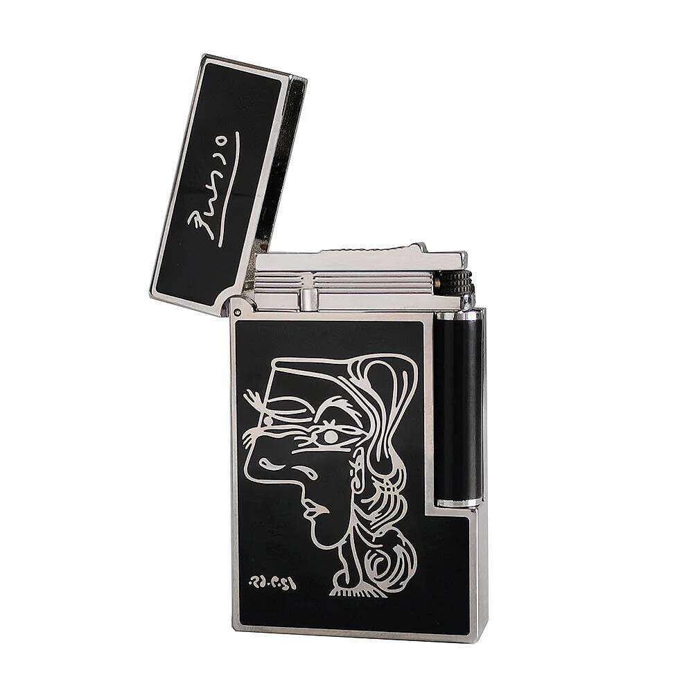 Lighter Lacquer Brass Picasso Smoking Cigarette Accessories Tobacco Cigar Gadgets Men Gifts Collections High-Quality