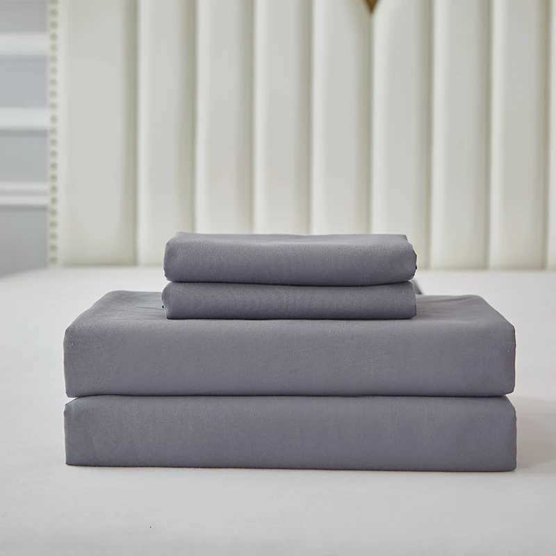 3/4pcs Bedding Set - Waterproof and Breathable Fitted Sheet Set for Bedroom 1pc Flat sheet/ 1pc Fitted sheet /2pcs casesM251118