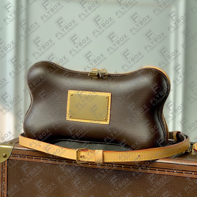 M12615 Bone Wearable Wallet Clutch Bag Crossbody Shoulder Bag Totes Handbag Message Bag Unisex Fashion Casual Luxury Designer TOP Quality Purse Pouch Fast Delivery