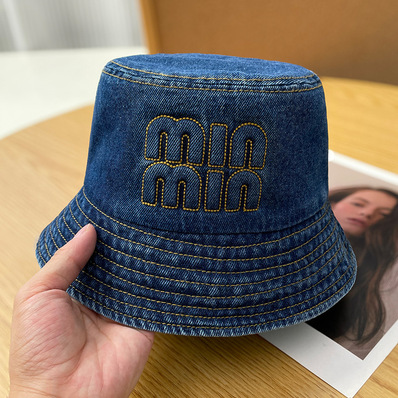 Designer Hat Free Shipping 2025 Fashionable Cowboy Letter Fisherman Hat Anti UV Sunscreen Street Bucket Hat for mens