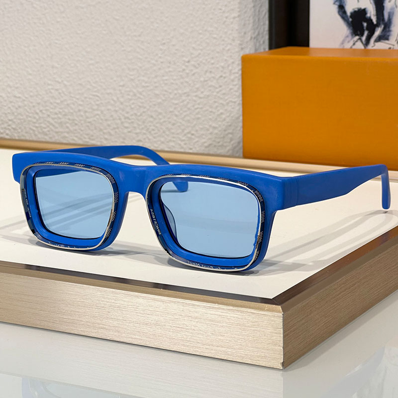 Luxury designer sunglasses Pharrell Williams mens and womens sunglasses rectangular acetate fiber sunglasses business travel sunglasses Z2442V UV400 with box