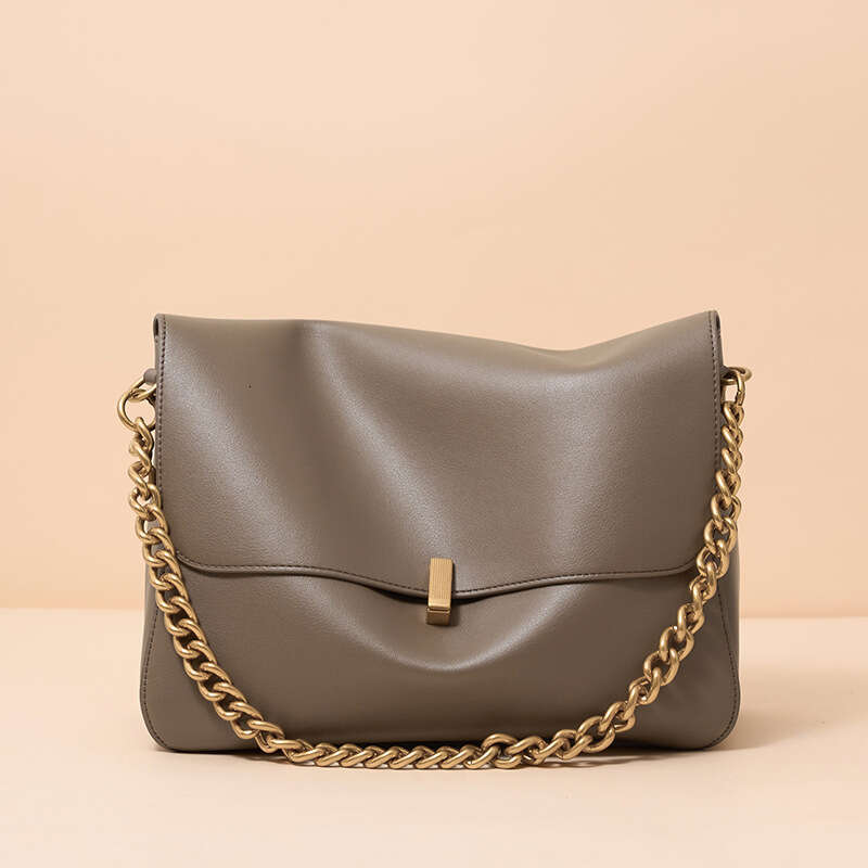 Luxury Bag Designer Cowhide Cross Body Bag New Niche High-end Chain Large Capacity Women's Hobo Commuter Shoulder Bag Totes