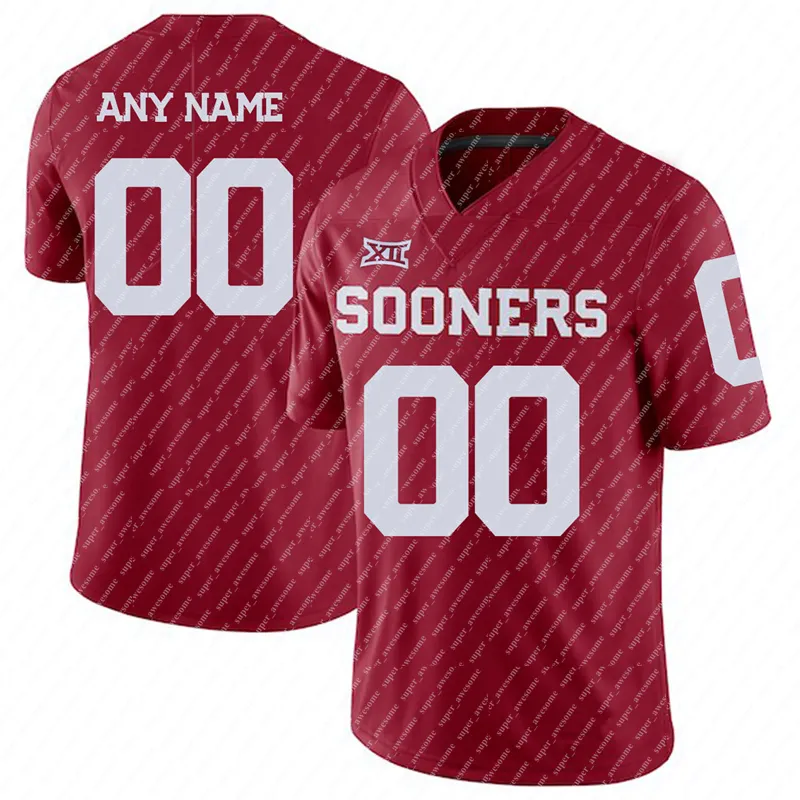 Oklahoma Sooners Football Jersey John Mateer Michael Hawkins Jr. Danny Stutsman Billy Bowman Jr. Deion Burks Kyler Murray CeeDee Lamb Baker Mayfield MIXON ANDREWSz