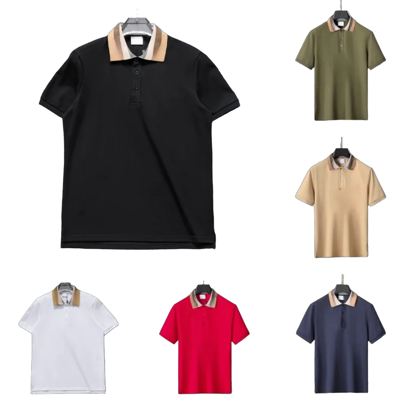 Mens Polo Shirt Fashion Men's T-shirt Luxury Polo Collar Breathable Top Summer Business Shirt Asian size M-3XL a03