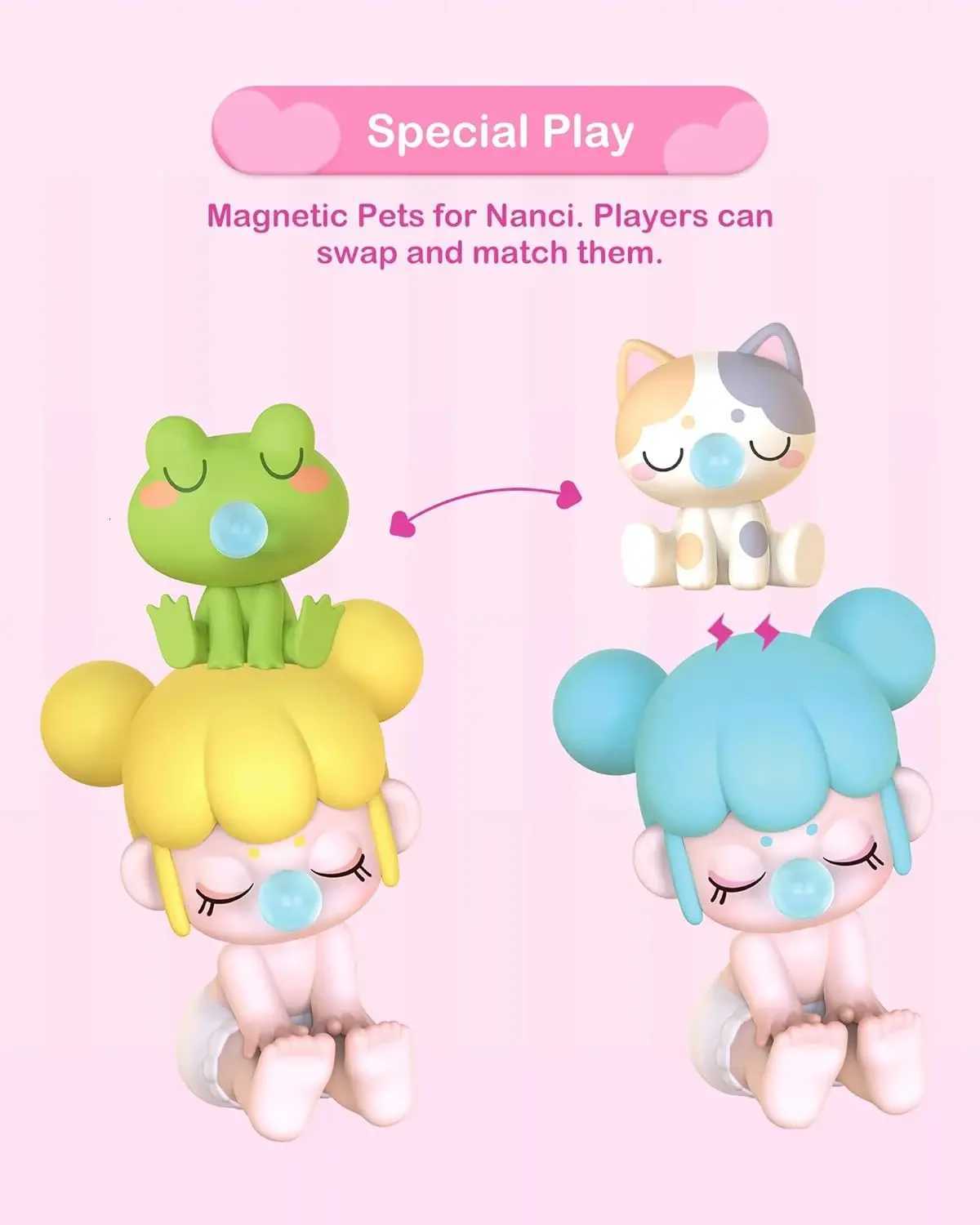 Robotime Rolife Nanci Action Figures Babynanci Seatmates Cute Mini Dolls Toys for Kids-NAXX0W251118