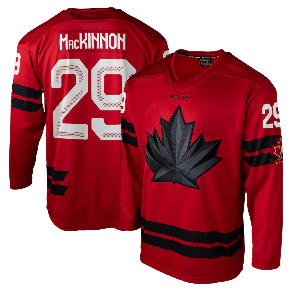 2026 Team Canada Mcdavid 97 Crosby 87 Mackinnon 29 Jersey Hockey Jerseys Red Color Size S-XXXL Stitched Men Jersey Fanatic
