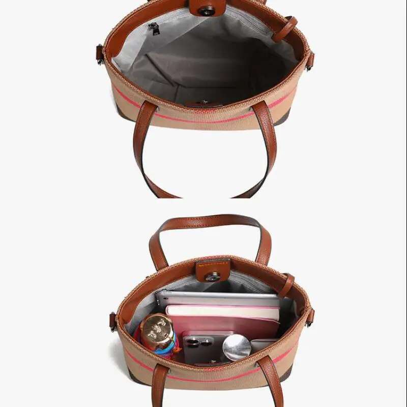 Cowhide Leather Tote Super Women Designer Purses And Handbags Female Canvas Crossbody Shoulder Lady Hand Bag 2024
