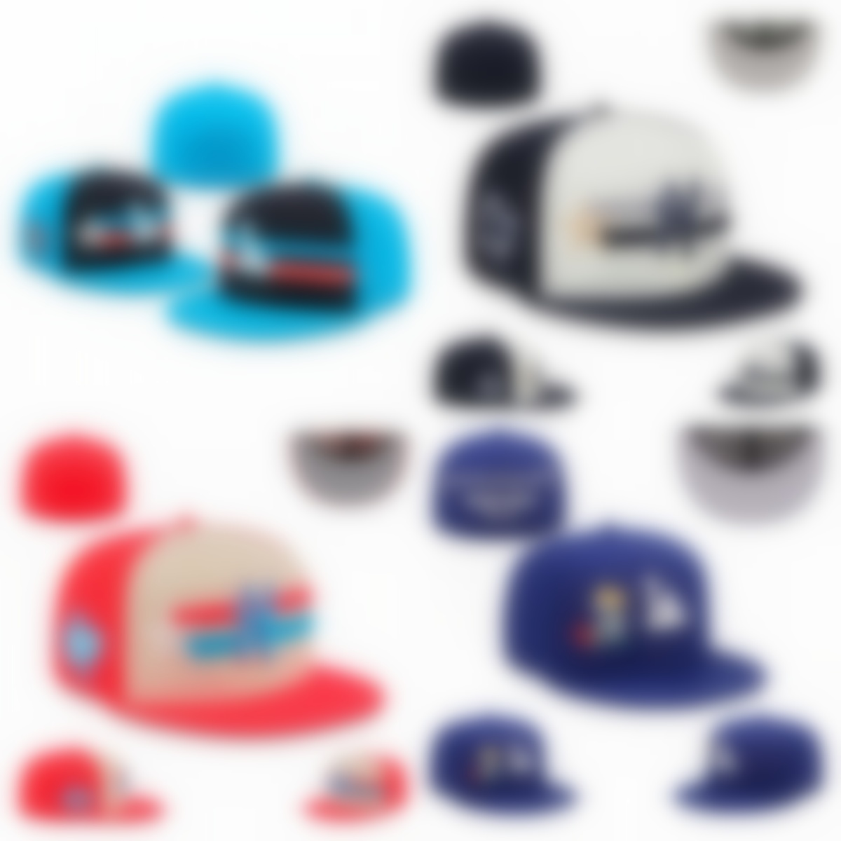 C-3 Ball Caps - Embroidered All Team Baseball Hats - Fitted Flat Snapback Sports Caps for Basketball u0026 Football Outdoors