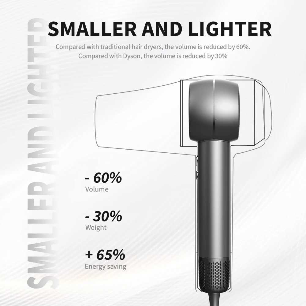 Custom Professional 1400w Mini Ionic Dryer Negative Ion High Speed Hair Bldc Machine Hair Blow Dryer Salon Hair DryerT251118