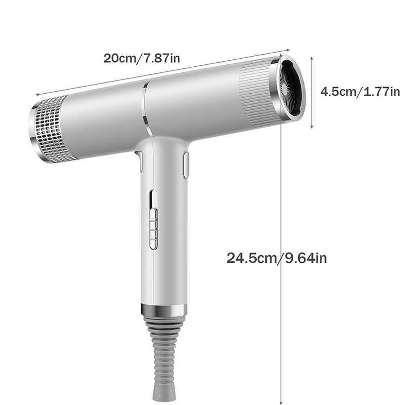 High Speed Negative Ionic Hair Blower Dryer Professional Electric Salon Hot and Cold Air Hair Dryer With Diffuser 3 headsT251118
