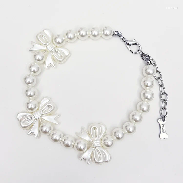 Update Pet Supplies Collar Leash Pearls Cat Necklace Accessories Small & Medium Dog
