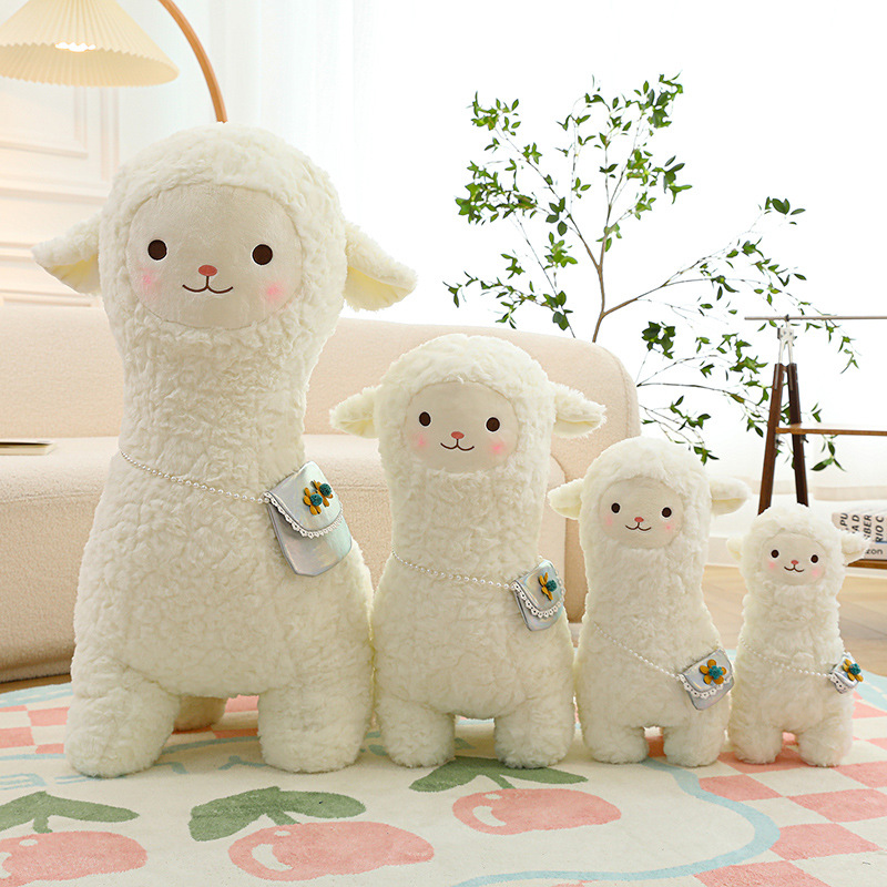 Alpaca Doll Plush Toy Cloth Doll Large Lamb Sleeping Pillow Birthday Gift