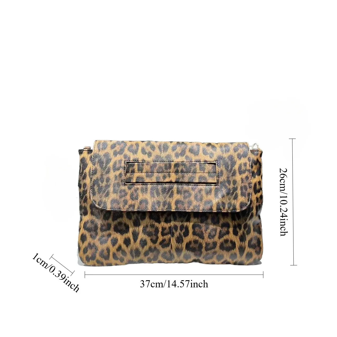 Ladies fashionable retro leopard print handbag personalized high-capacity set official document shoulder bag 250417