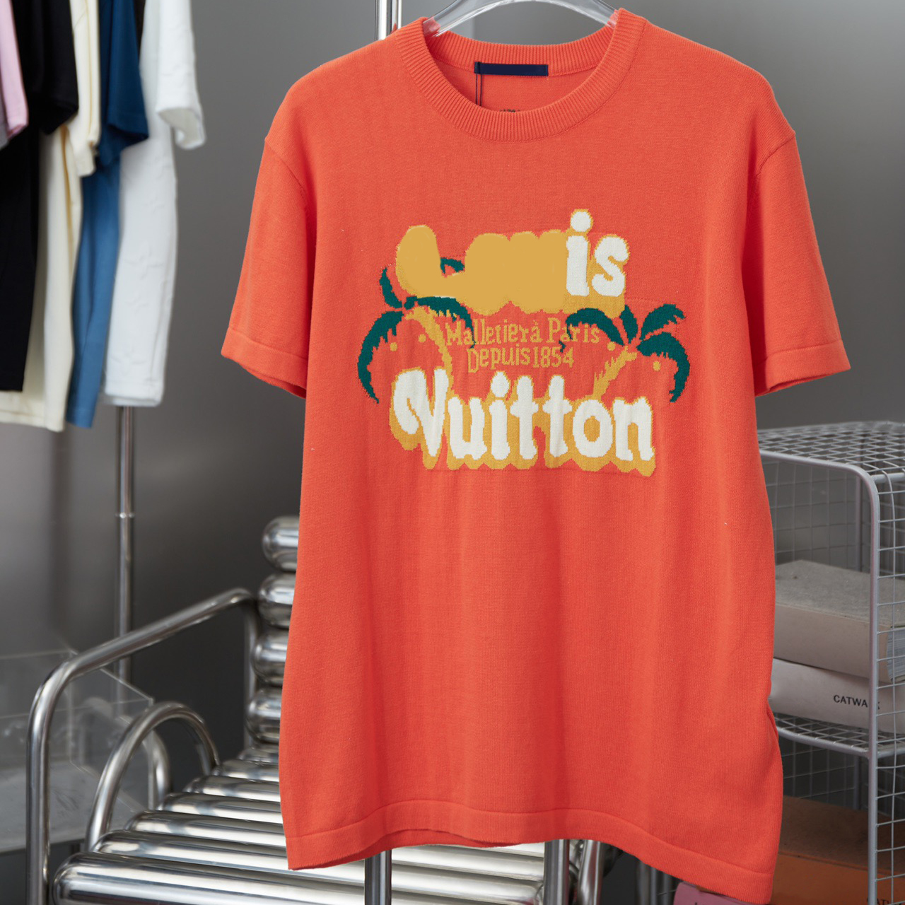 Men's Cotton Crewneck T-Shirt, Short Sleeve Embroidered V Neck Tee for Men and Women, Oversized Pullover Tshirt, S-2XL