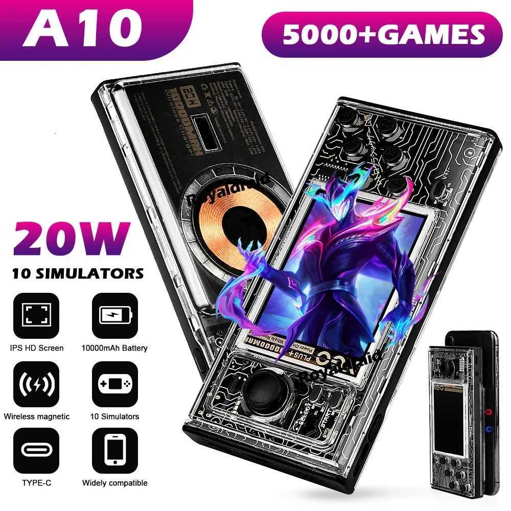 A10 Handheld Game Console Power Bank Integrated 10000mAh 20W Fast Charging Magnetic Wireless Charging Mobile Power Supply 2IN1W251118