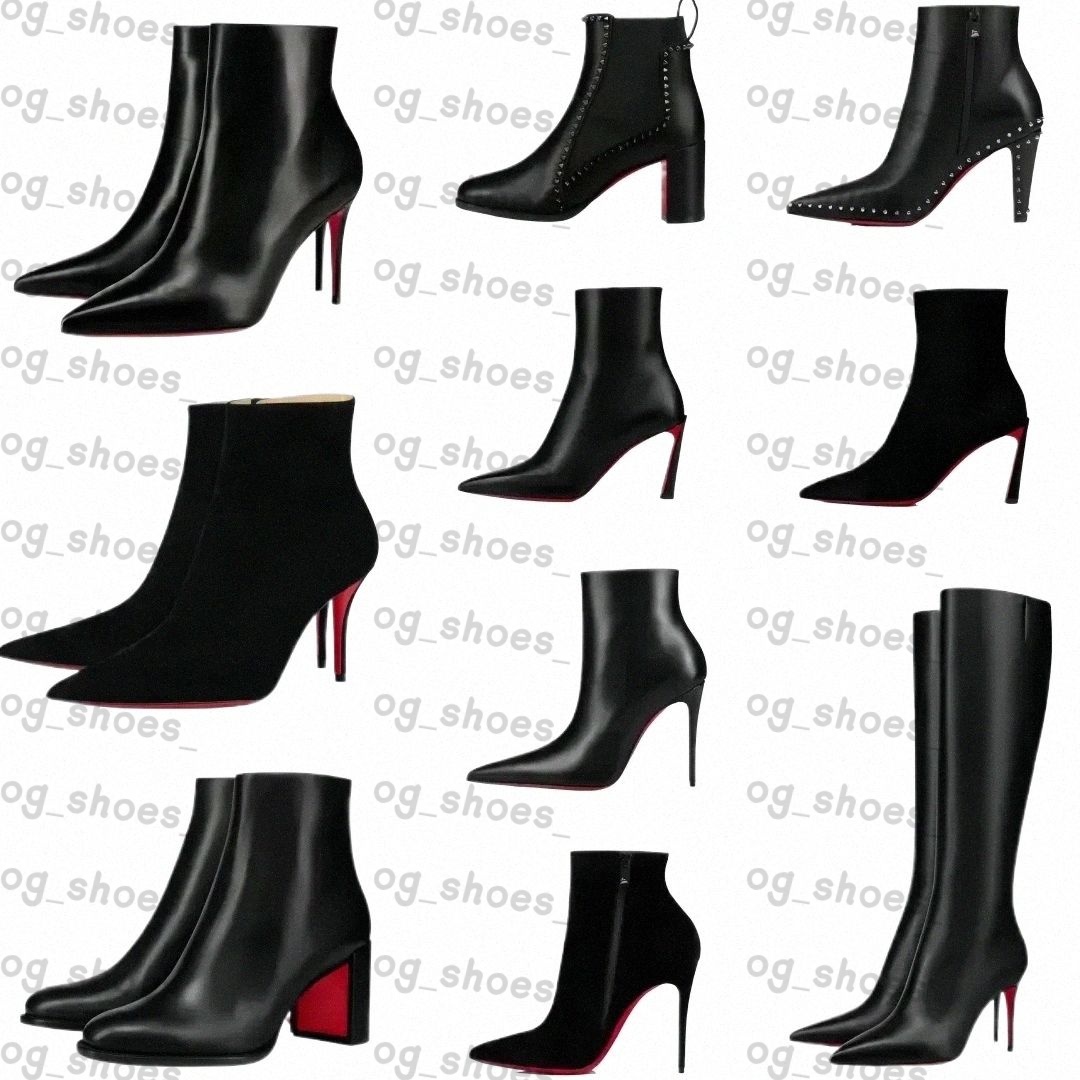 2026 shoes women Designer Over the Knee Boots Women's Classic Fashion Casual Heels Suede Brown Black Rivet heels designer boots o6Vn#