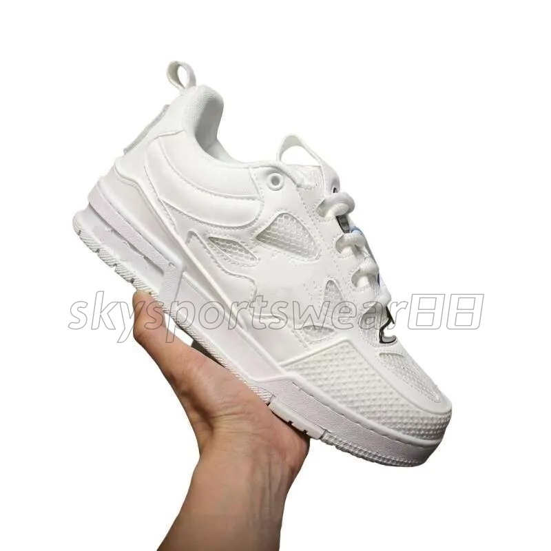 skate sneaker calf trainer Beige White Marine Black Red Green Grey Yellow Brown Multicolor Lace-up Snakeskin mens womens Casual Shoes Runner Shoe H18