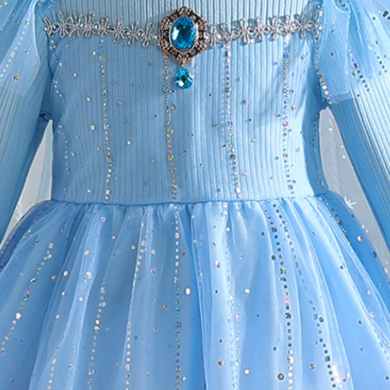 DISNEY Kids designer clothes girl princess dress baby starry sky puffy tulle skirt children's clothes designer kids clothes