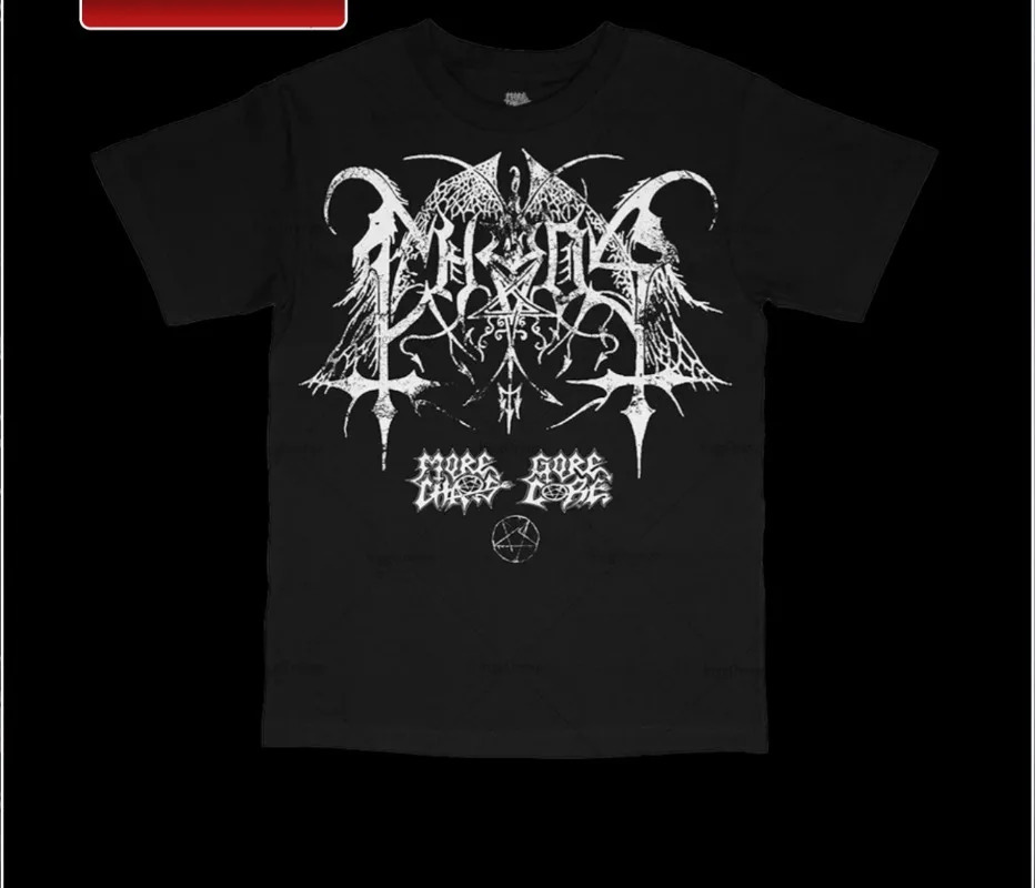 Plus Size Gothic Punk Graphic Top Men Harajuku Y2K Streetwear Trendy Vintage Clothing High Street Retro Casual Oversized T-shirt 250417