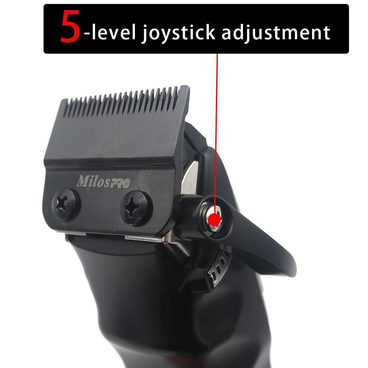 Professional Electric Hair Clipper Milos PRO Brushless Motor 6800RPM Two batteries detachable 5 adjustable length DLCW250418