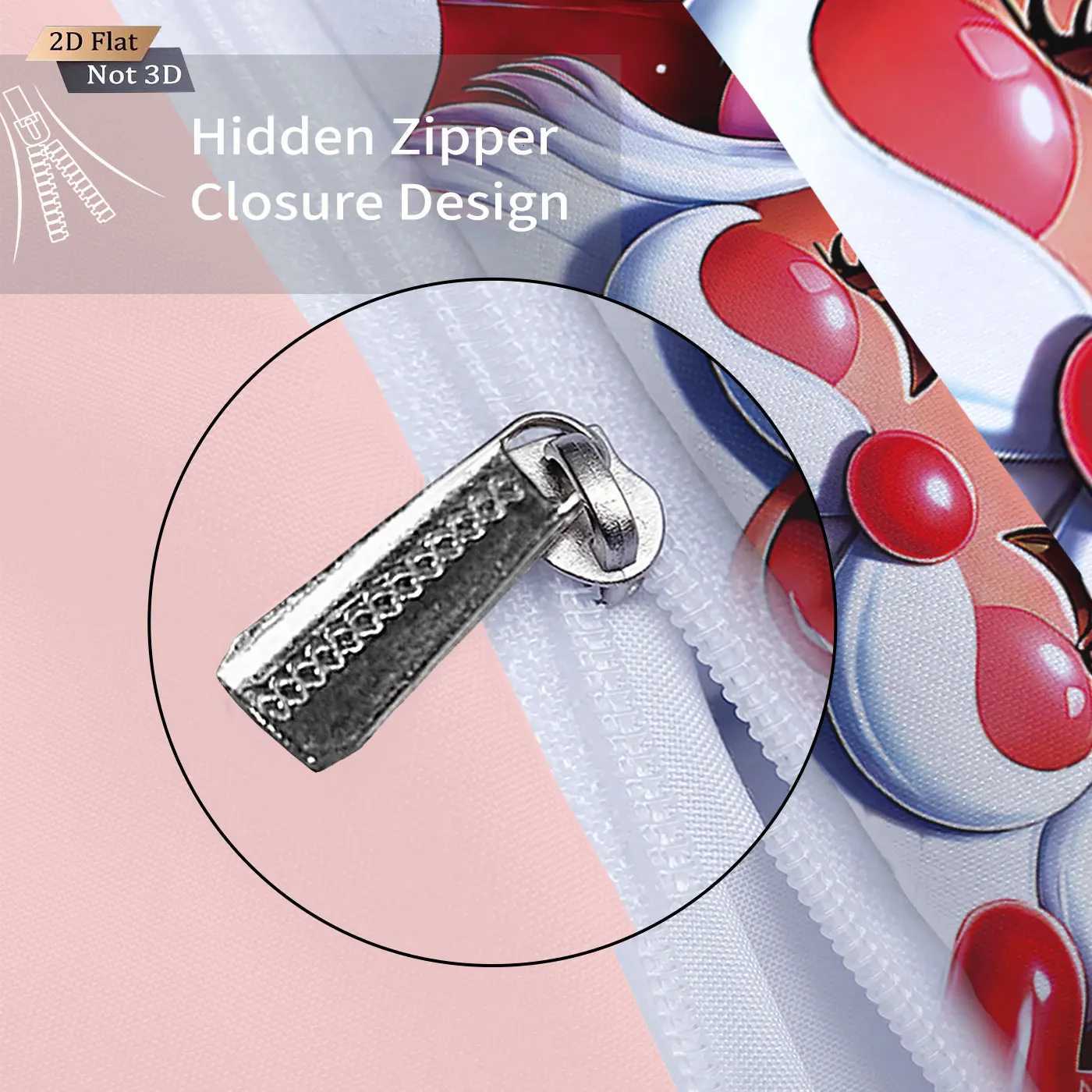 3pcs Red Santa Claus Printed Chipless Bedding Set Soft and Comfortable Dormitory Bedroom Multiple Sizes Machine WashableM251118