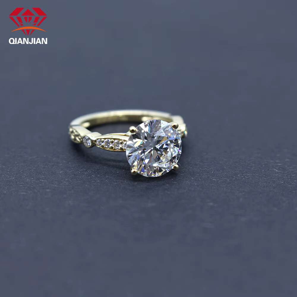 2025 New Custom IGI Certified 3ct VVS Lab Grown Dia Latest Gold Ring Design for Women