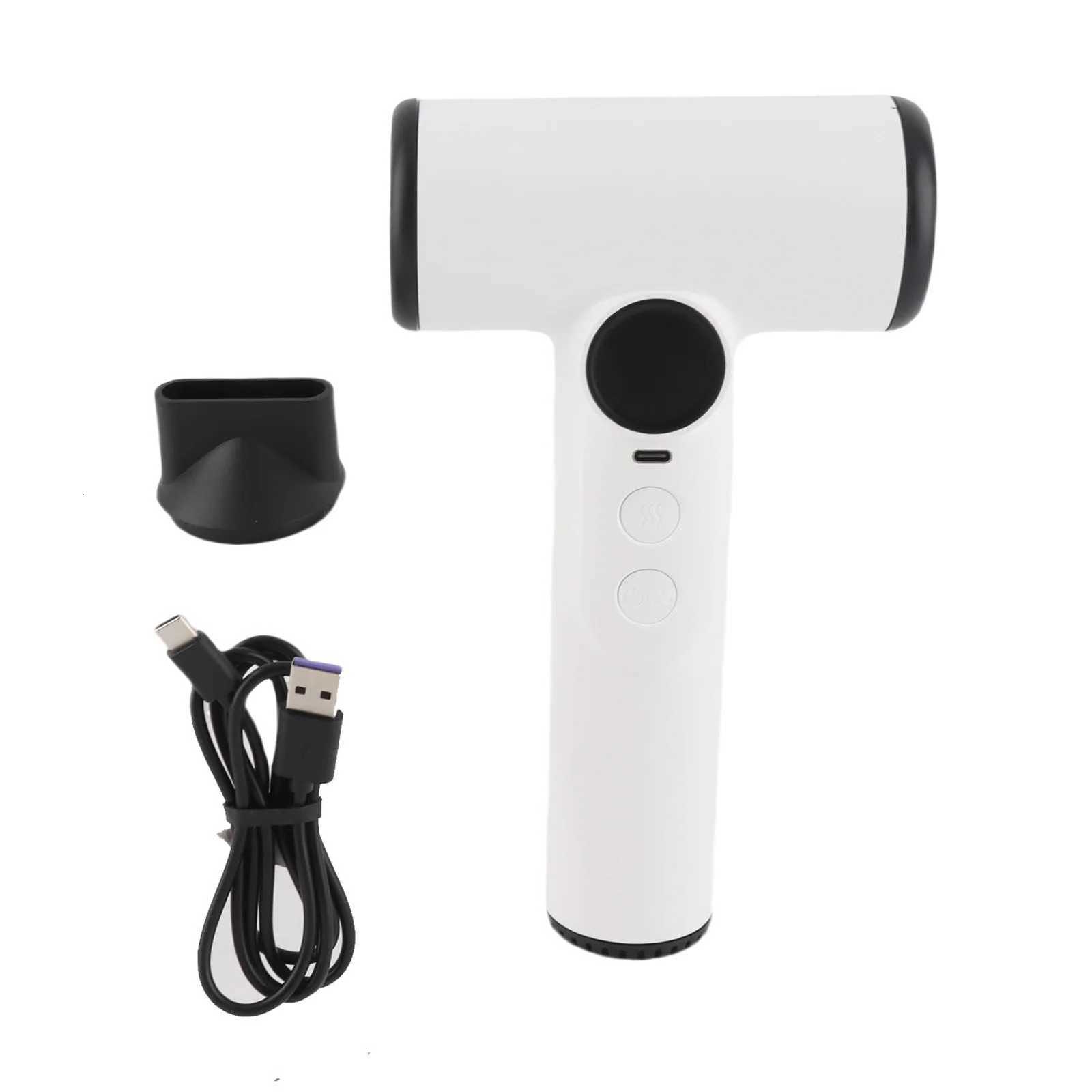 Small Cordless Hair Dryer USB Rechargeable Fast Drying Compact Hair Blow Dryer 3 Temp 15000mAh with Digital Screen for DormT251118