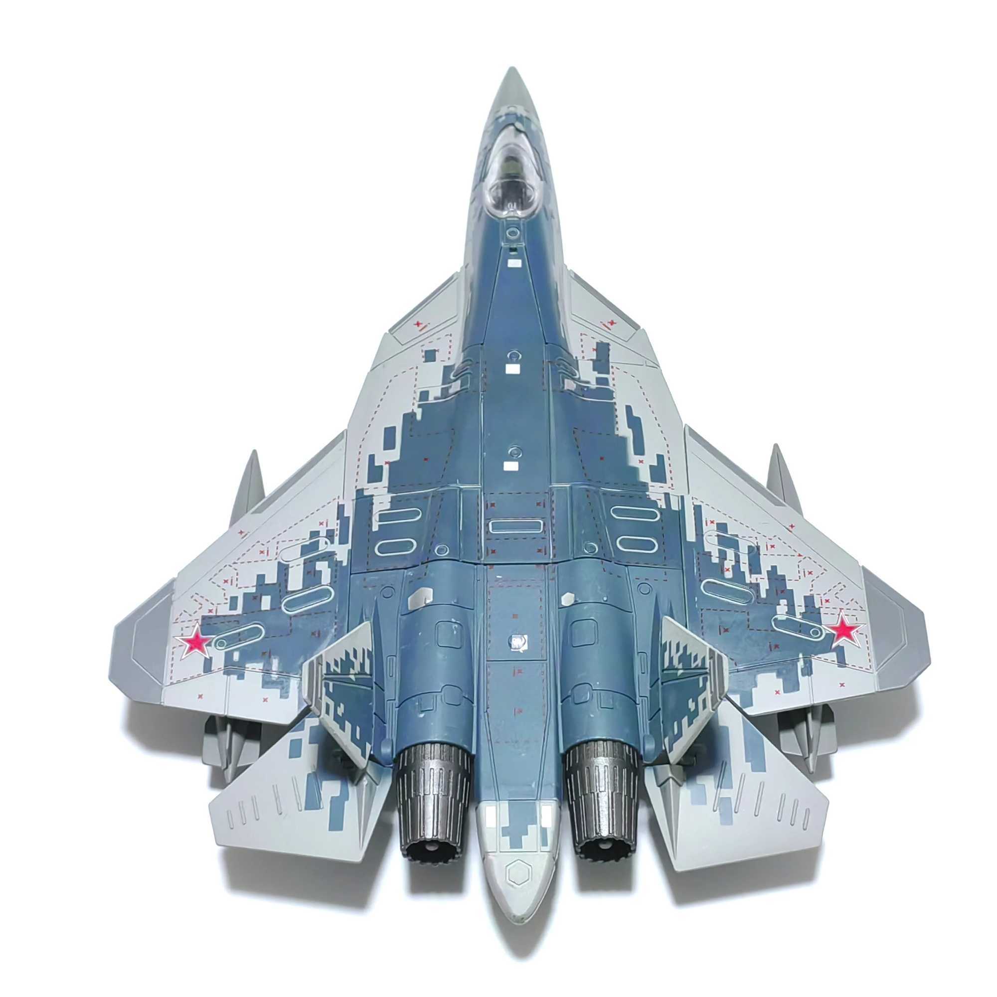 SU-57S Fighter 1/72 Plastic Assembly Scale Model including base Home placement collection and decoration Creative gift C251118