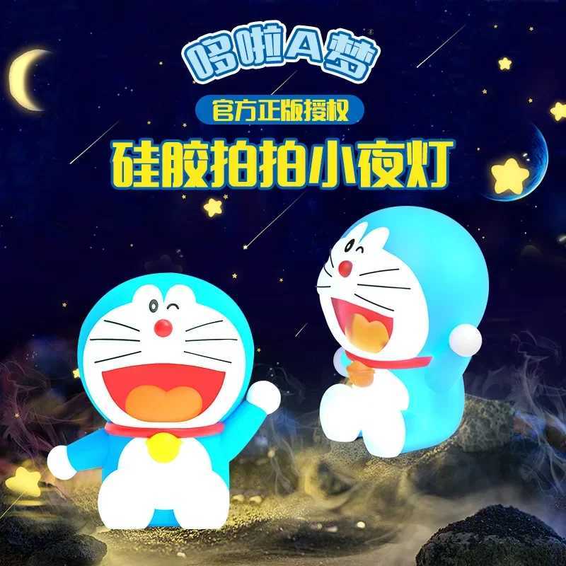 Doraemon Night Light Cartoon Silicone Lamp Pat Control USB Rechargeable Room Decor Kids Birthday Christmas Gift M251118