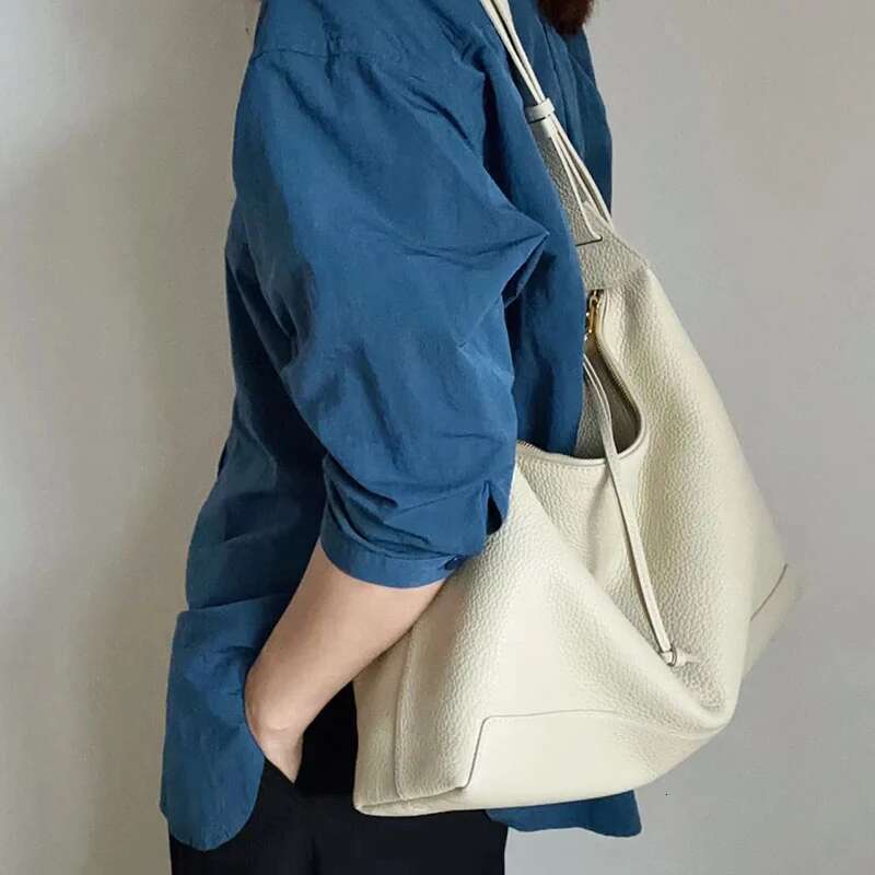 Formeki Real Leather Shoulder For Women Large Capacity Ins Fashion Retro Tote All Match Ladies Female Bag