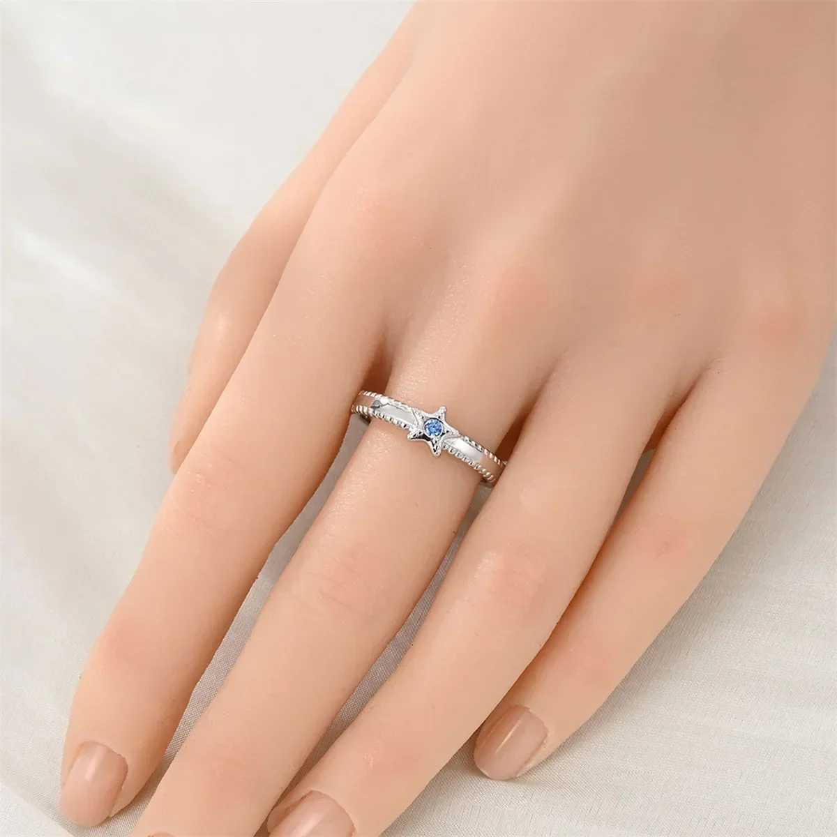 925 Sterling Silver Double Heart Ring Bow Starfish Crown Bow Moon Rings For Women Fine Jewelry Wedding Party Valentines Day GiftXJ251118